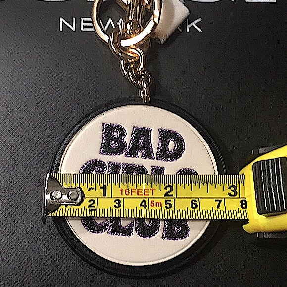 COACH BAD GIRLS CLUB BAG CHARM SIGNATURE CANVAS - Picture 11 of 12